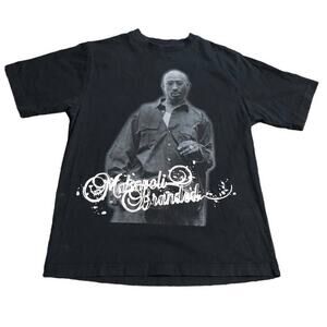 Vintage Tupac Makaveli black graphic tshirt Size Large Streetwear Urban Hip Hop